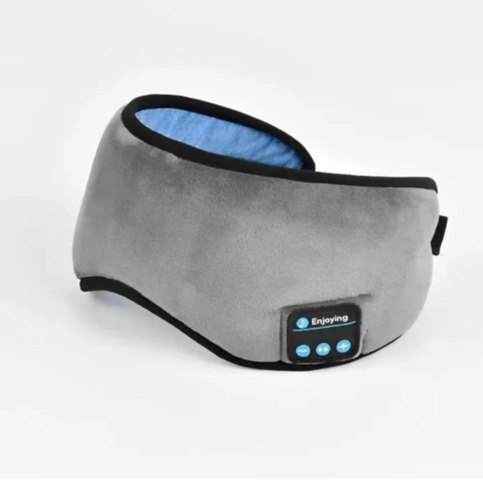MÁSCARA PARA DORMIR MIDY CON AURICULARES BLUETOOTH INALÁMBRICOS GRIS OSCURO