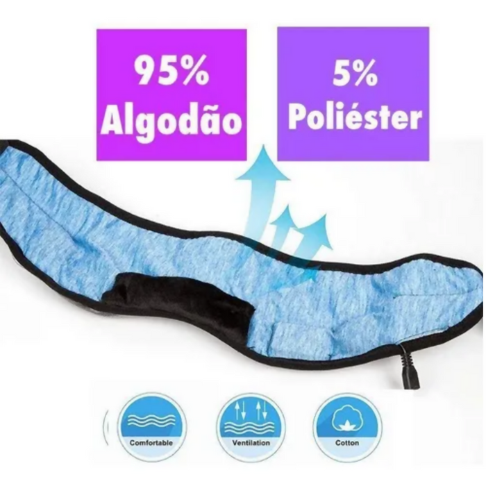 MÁSCARA PARA DORMIR MIDY CON AURICULARES BLUETOOTH INALÁMBRICOS GRIS OSCURO
