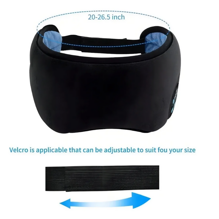MÁSCARA PARA DORMIR MIDY CON AURICULARES BLUETOOTH INALÁMBRICOS GRIS OSCURO