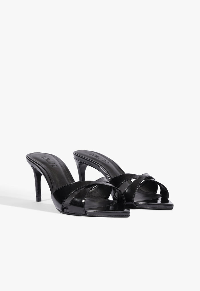 Maxie Mule Mid Leather Sandal - Schutz Shoes