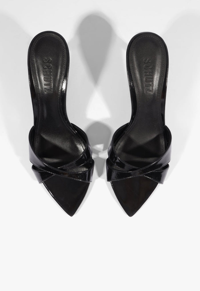 Maxie Mule Mid Leather Sandal - Schutz Shoes