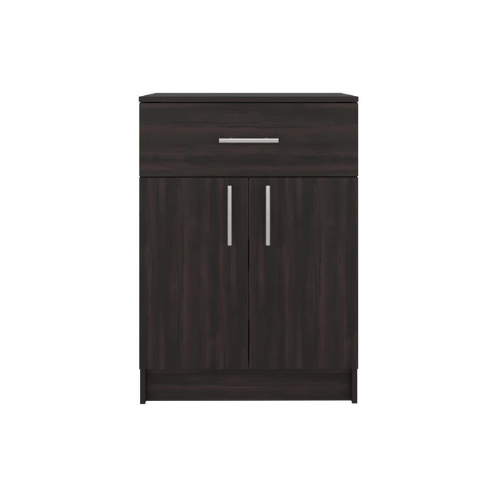 Mesa Auxiliar de Cocina Mayorca, Kronos Nogal, con espacio para guardar insumos ZF