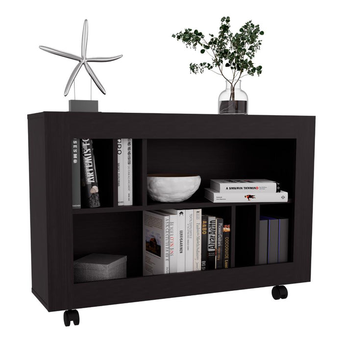 MESA AUXILIAR JORGE, WENGUE, CON  ESPACIO PARA GUARDAR OBJETOS COMO LIBROS Y DECORACION ZF