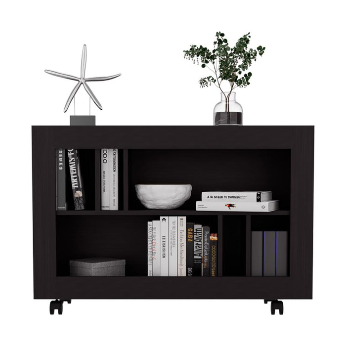MESA AUXILIAR JORGE, WENGUE, CON  ESPACIO PARA GUARDAR OBJETOS COMO LIBROS Y DECORACION ZF