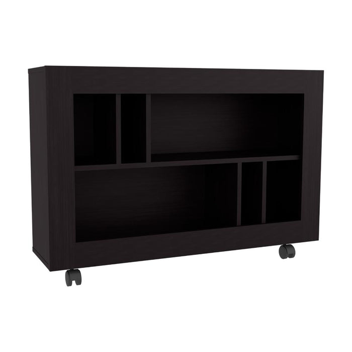 MESA AUXILIAR JORGE, WENGUE, CON  ESPACIO PARA GUARDAR OBJETOS COMO LIBROS Y DECORACION ZF
