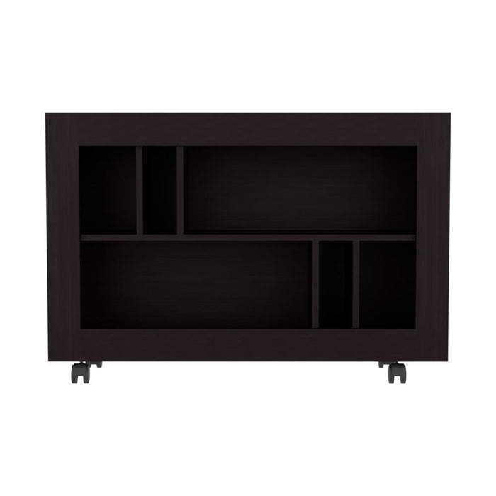 MESA AUXILIAR JORGE, WENGUE, CON  ESPACIO PARA GUARDAR OBJETOS COMO LIBROS Y DECORACION ZF