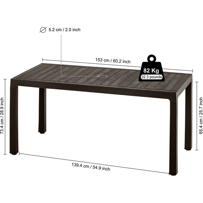 Mesa Barú Familiar Wengue