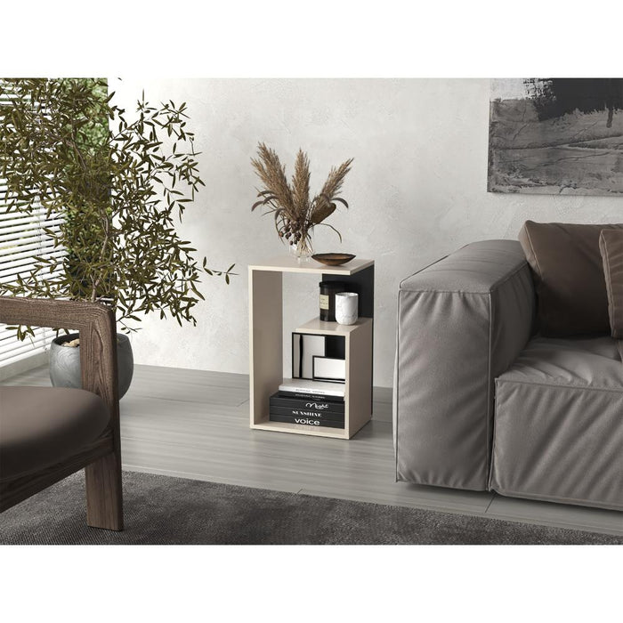 Mesa de Centro Adel, Capri y Wengue, con diseño moderno y espacio para ubicar objetos ZF