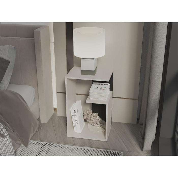 Mesa de Centro Adel, Capri y Wengue, con diseño moderno y espacio para ubicar objetos ZF