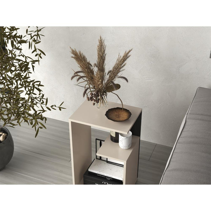 Mesa de Centro Adel, Capri y Wengue, con diseño moderno y espacio para ubicar objetos ZF