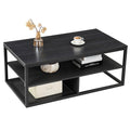 MESA DE CENTRO DESTY, WENGUE, CON DOS ENTREPAÑOS