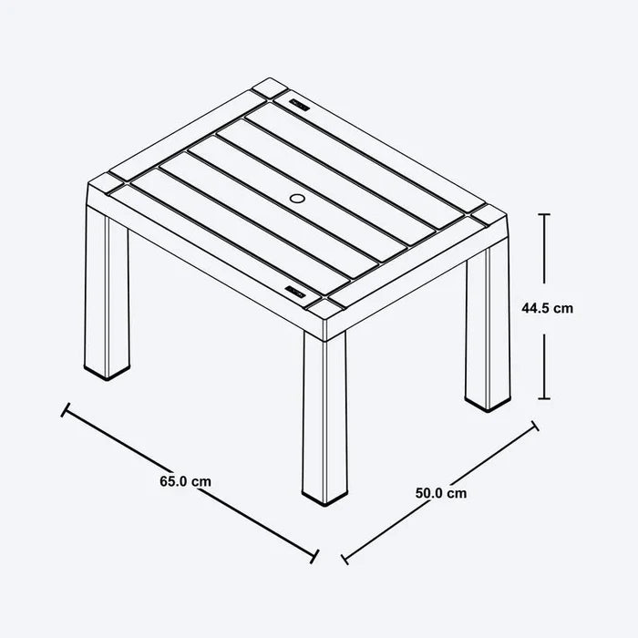 Mesa de Centro Rectangular Barú Taupe