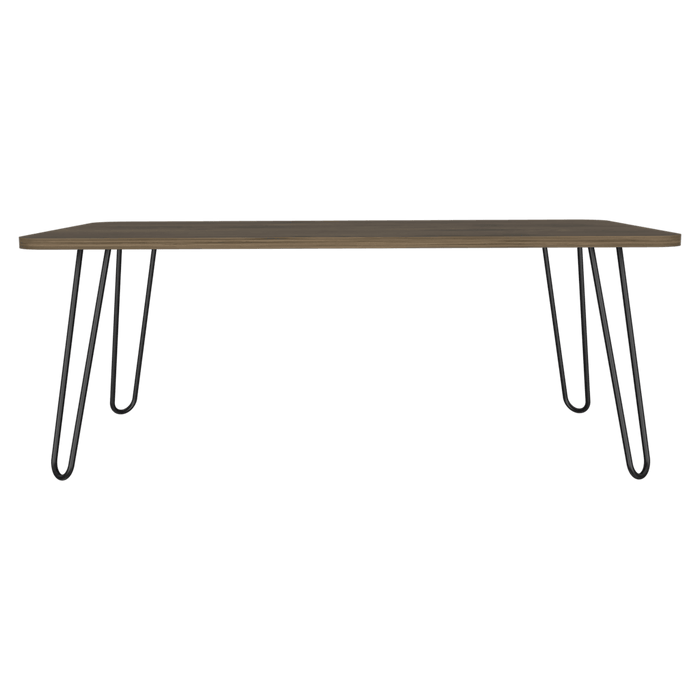 MESA DE CENTRO RONY, NOGAL, IDEAL PARA CUATRO PUESTOS