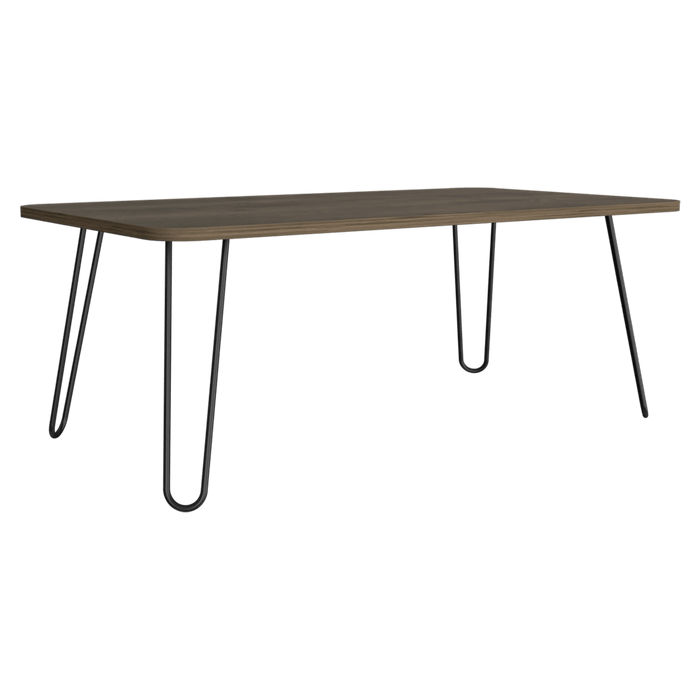 MESA DE CENTRO RONY, NOGAL, IDEAL PARA CUATRO PUESTOS
