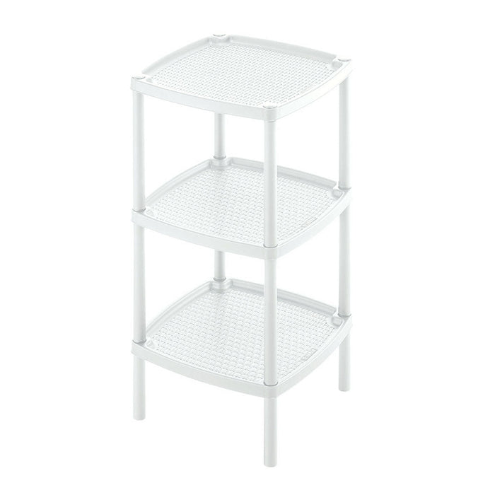 Mesa Multiusos Cuadrada de 3 Niveles Blanco