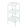 Mesa Multiusos Cuadrada de 3 Niveles Blanco