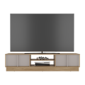 Mesa Para Tv Caobe, Fresno Europeo y Capri, Para Televisor de Hasta 75 Pulgadas con cuatro puertas
