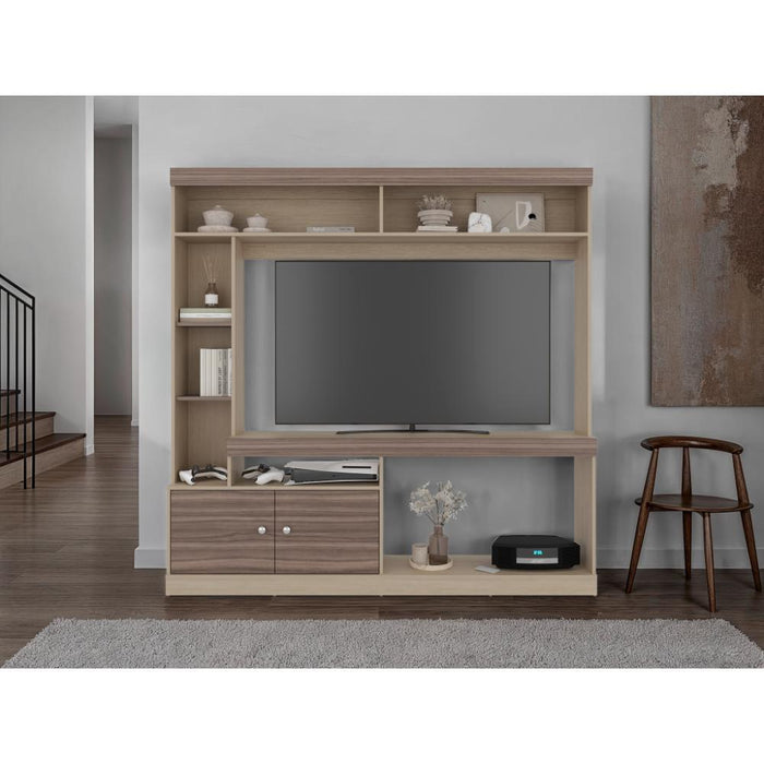 Mesa Para Tv Classic, Avellana y Cartagena, Para televisor de 55 pulgadas