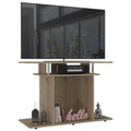 MESA PARA TV LISBOA, CAFÉ CLARO, CON ESPACIO PARA TELEVISOR DE HASTA 40 PULGADAS