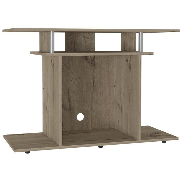 MESA PARA TV LISBOA, CAFÉ CLARO, CON ESPACIO PARA TELEVISOR DE HASTA 40 PULGADAS