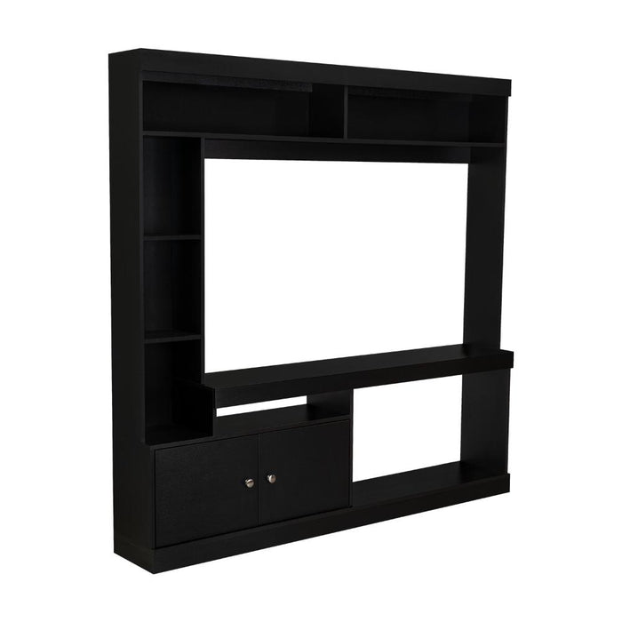MESA PARA TV ROY, WENGUE, CON ESPACIO PARA TELEVISOR DE 50 PULGADAS