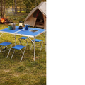 MESA PLEGABLE CAMPING PICNIC JARDIN 4 SILLAS BANCOS