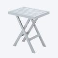 Mesa Plegable Rectangular Barú Gris Hielo