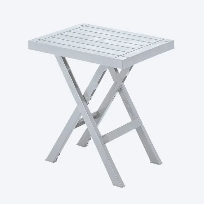 Mesa Plegable Rectangular Barú Gris Hielo