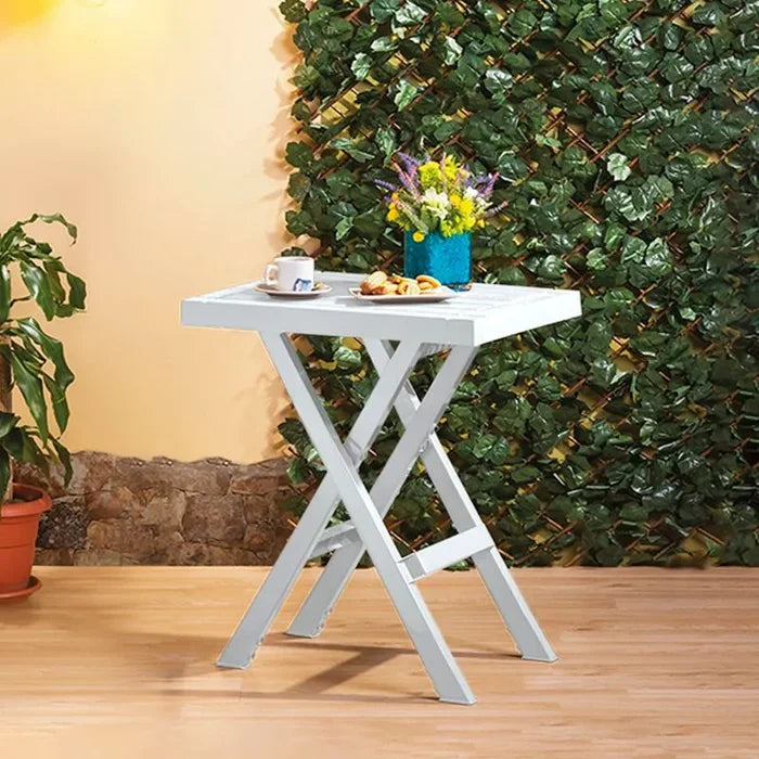 Mesa Plegable Rectangular Barú Gris Hielo