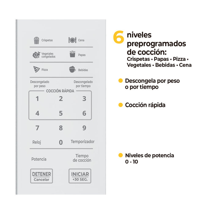 Microondas Bl Basico K-Mw07blv, Blanco