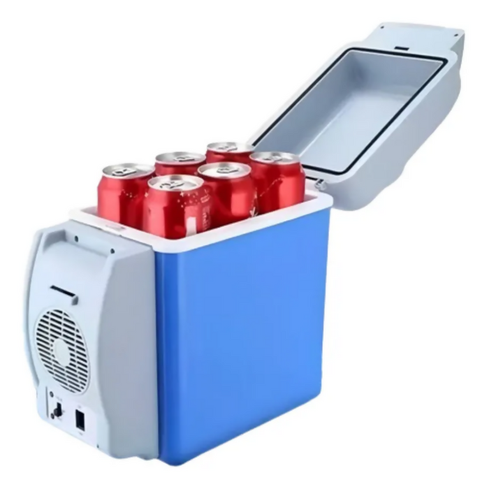 MINI NEVERA PORTÁTIL PARA CARRO 7.5 LITROS CALIENTA Y ENFRÍA