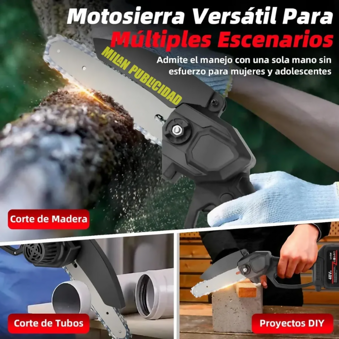 MINI SIERRA MOTOSIERRA 56V 2 CADENAS INALÁMBRICA 2 BATERÍAS