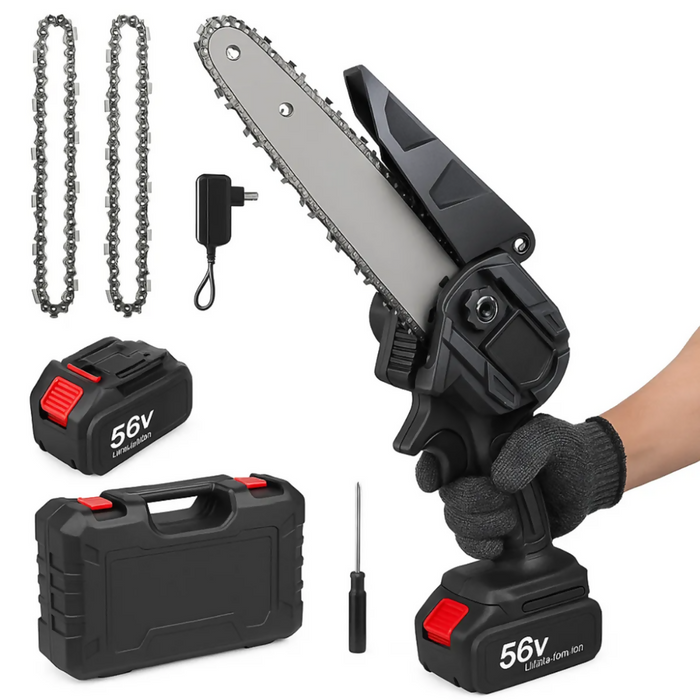 MINI SIERRA MOTOSIERRA 56V 2 CADENAS INALÁMBRICA 2 BATERÍAS