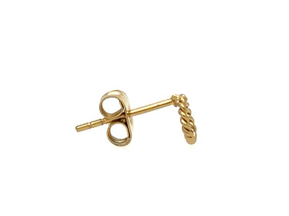 Mini Twist Rope Circle Stud Earrings | LINK, design your own