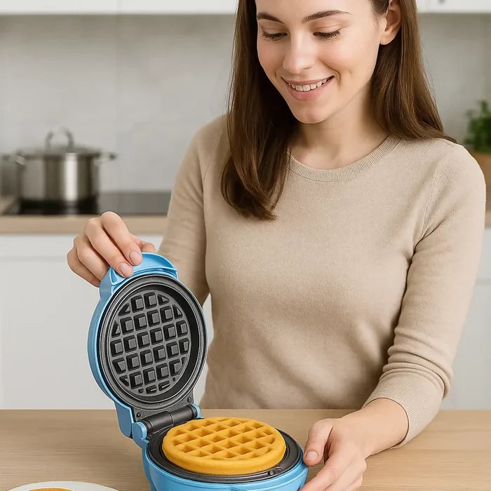 MINI WAFLERA DONERA CREPES CORAZONES 3 EN 1 ANTIADHERENTE