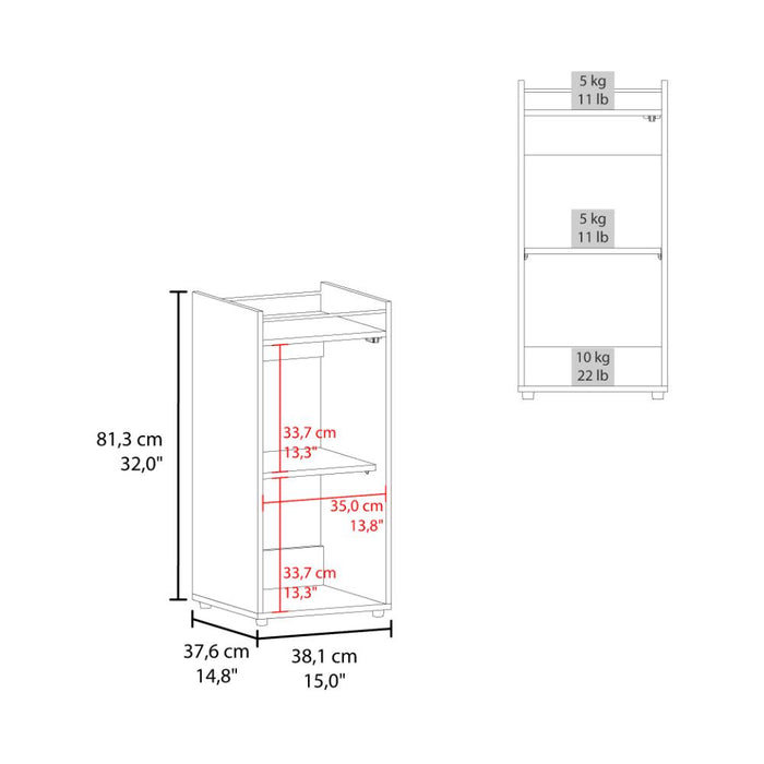 MiniBar Theba, Fresno Europeo, con espacio para botellas de vino y copas ZF