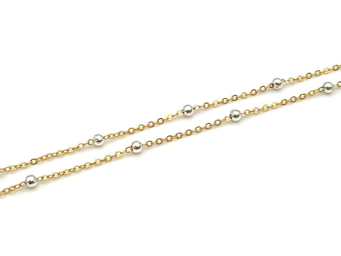 Mixed Metal Satellite Chain | LINK, design your own