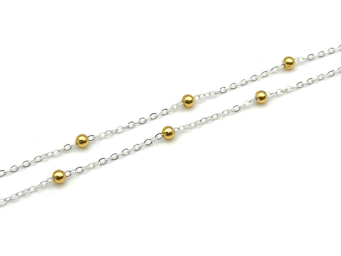 Mixed Metal Satellite Chain | LINK, design your own