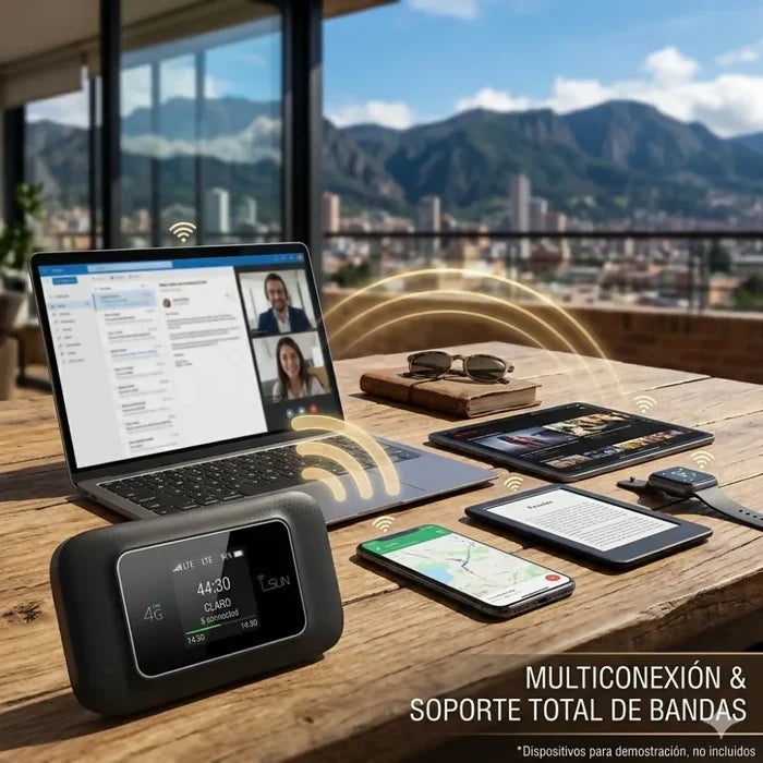 MÓDEM PORTÁTIL MIFI WIFI SIM CONEXIÓN RÁPIDA 4G RECARGABLE 📶⚡