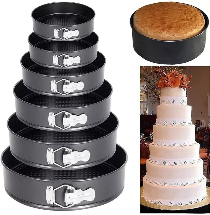 MOLDE PARA TORTAS SET X6 UNIDADES DESMONTABLE ANTIADHERENTE 🎂