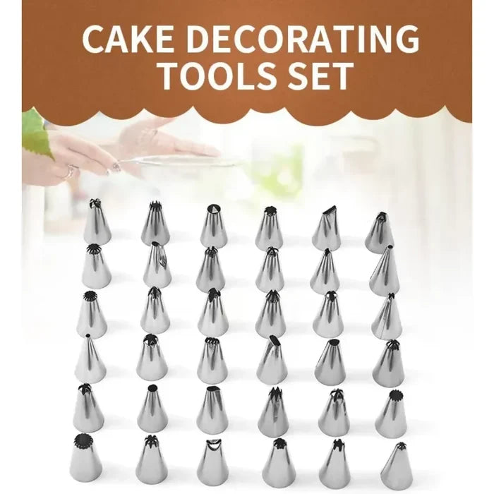 MOLDES PARA TORTAS X3 PCS CON KIT DE PASTELERÍA 66 PCS COMBO