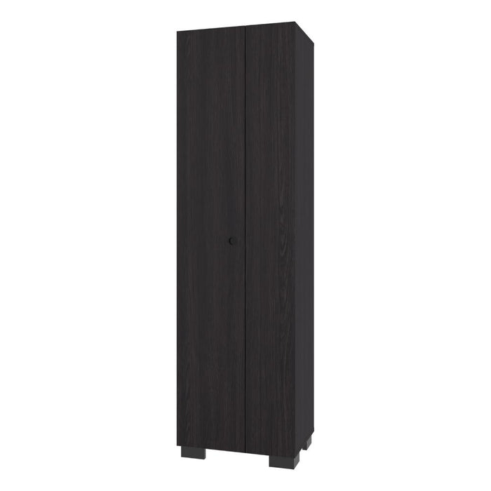 Mueble de Aseo Blake, Kronos Wengue, Incluye colgador para escobas y variedad de entrepaños ZF