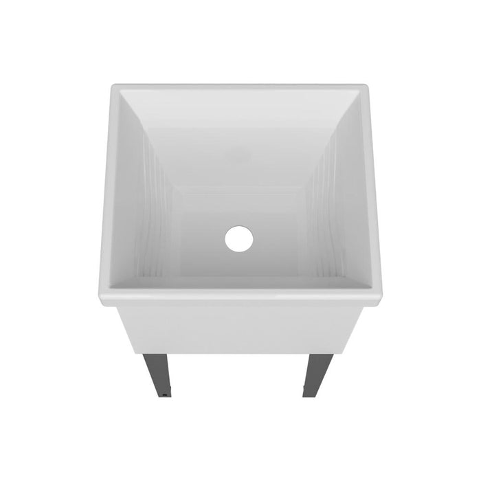 Mueble De Lavado Independiente Barium, Kronos Blanco, Con orificio para drenaje incluye lavamanos no grifería ZF