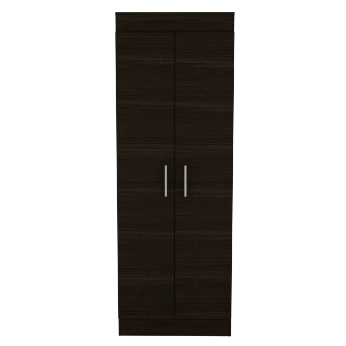 MUEBLE MULTIUSOS BARLOVENTO, WENGUE, CON CINCO ENTREPAÑOS Y DOS PUERTAS BATIENTES