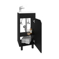 Mueble Para Lavamanos Betel, Wengue, Incluye Lavamanos Plastiglas Floresta 40 ZF