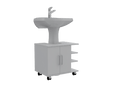 MUEBLE PARA LAVAMANOS ELEMENTAL, BLANCO, CON RODACHINES PARA SU FÁCIL DESPLAZAMIENTO