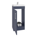 MUEBLE PARA LAVAMANOS OPORTO, KRONOS AZUL, CON UNA PUERTA ABATIBLE