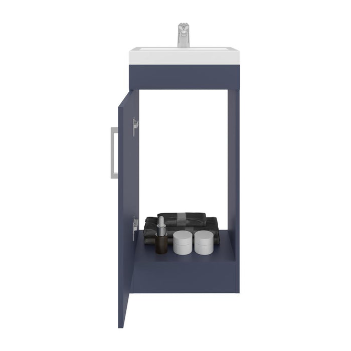 MUEBLE PARA LAVAMANOS OPORTO, KRONOS AZUL, CON UNA PUERTA ABATIBLE