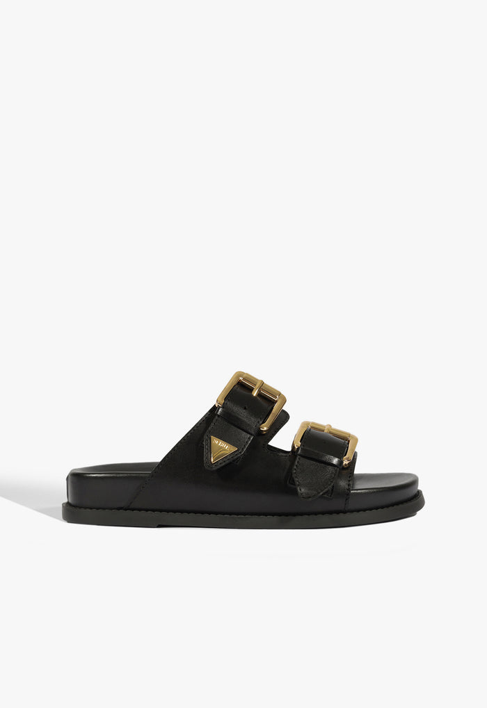 Naomi Leather Sandal 5 Black Leather - Schutz Shoes