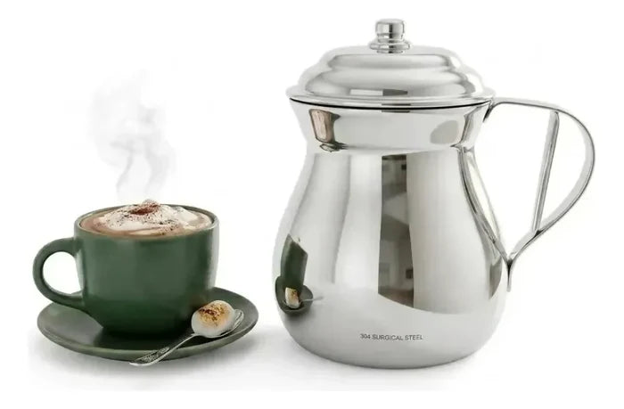 OLLETA JARRA CHOCOLATERA ACERO QUIRÚRGICO T304 ELEGANCE 1 L